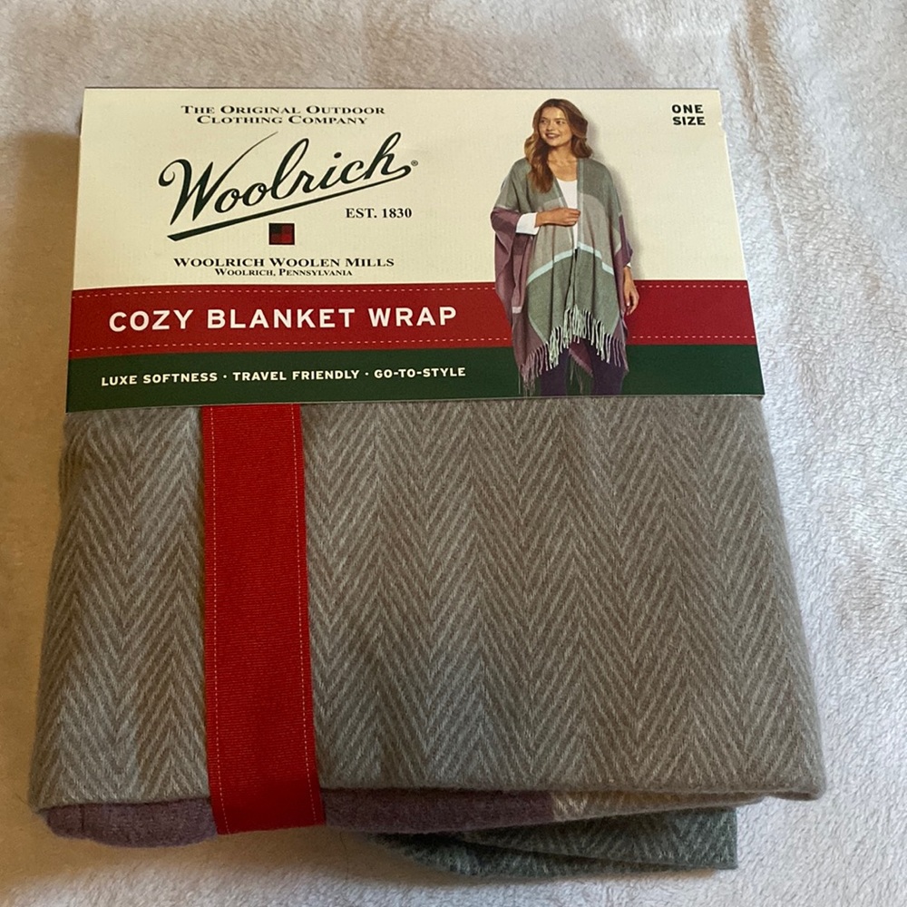 Woolrich cozy blanket wrap